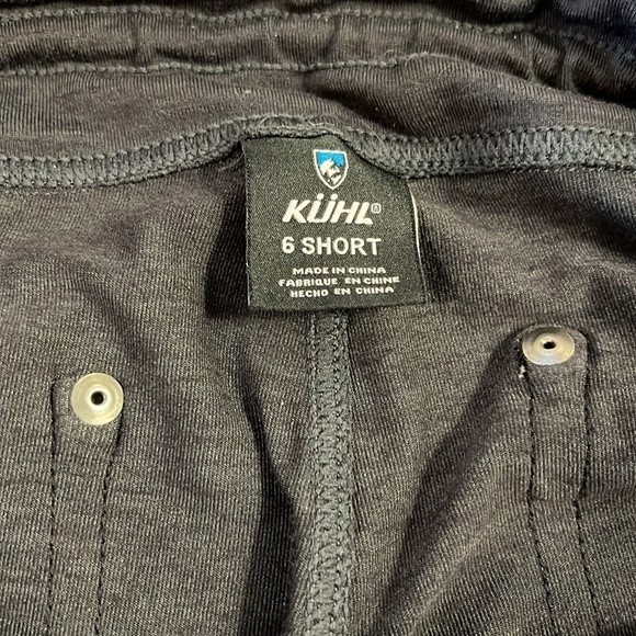 KUHL stretch travel pants Women Gray cargo drawstring waist Size 6S - Picture 9 of 16
